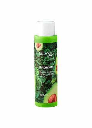 Тонер з нікотинамідом і витяжкою плода авокадо bioaqua niacinome avocado toner1 фото