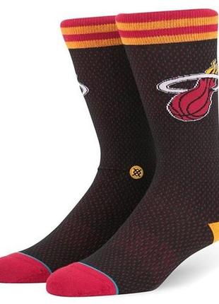 Носки stance 6в1 miami heat nba