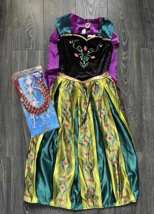 Карнавальна сукня костюм анна frozen 11 12 років
