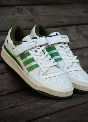 Кроссовки adidas forum 86 low white green