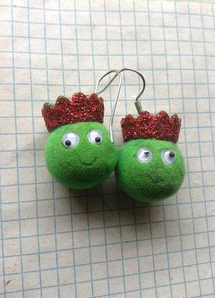 Серьги валяние 4
