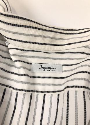 Оверсайз унісекс сорочка у смужку вінтажного бренду ingraw