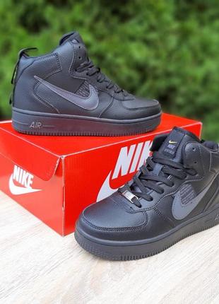 Зимние кросовки на цигейке nike air force