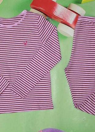 Піжама для дівчинки рожева полосата george1 фото