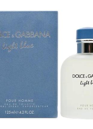 Чоловіча туалетна вода dolce & gabbana light blue pour homme (долше габбана лайт блю пур гом) 125 мл2 фото