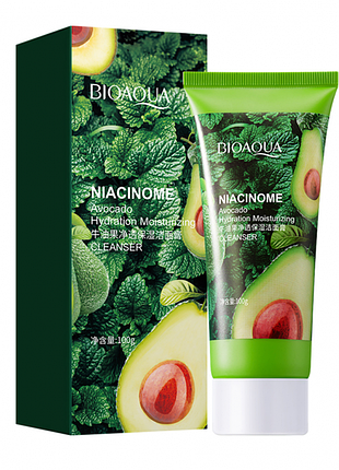 Пінка для вмивання bioaqua niacinome avocado cleanser з екстрактом авокадо 100 мл2 фото