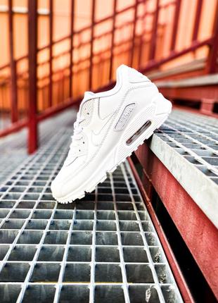 Кросівки nike air max 90 leather all white