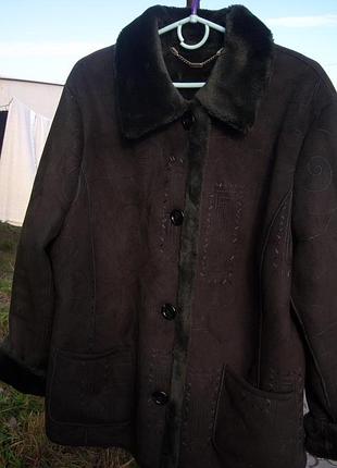 Курточка-дублянка з еко замші fuchs scmmitt