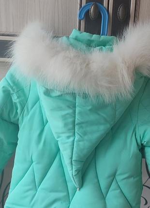Зимова курточка на дівчинку 1-2 роки3 фото