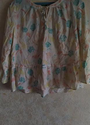 🔥акция до конца недели 🔥блуза женская, легкая, лёгкая блузка, в цветочной принт, в цветочный принт