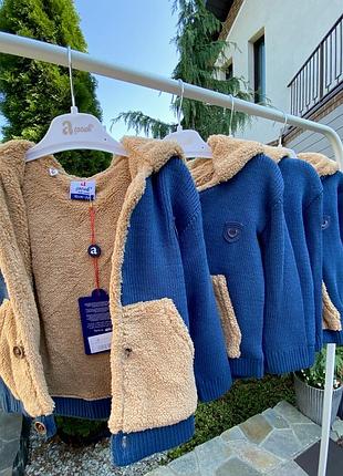 Теплый кардиган/джемпер на мальчика 92 см