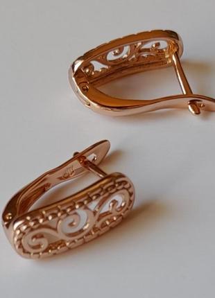 Сережки 585 п. медична позолота