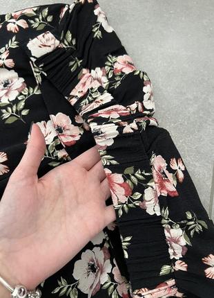 Летние брюки в цветочный принт с шифоном new look7 фото