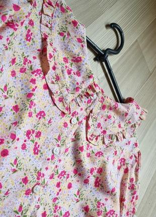 Нежная блуза в цветочный принт7 фото