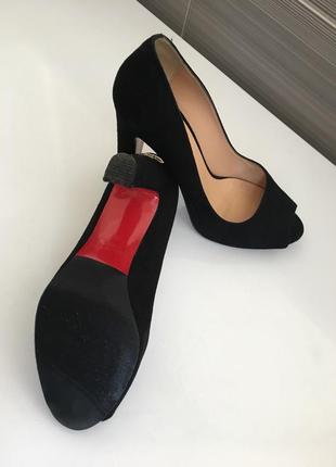 Шикарные туфли с открытым носком paoletti, 36 р3 фото