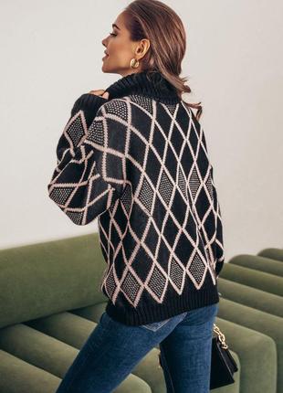 Вовняний оверсайз светр 2