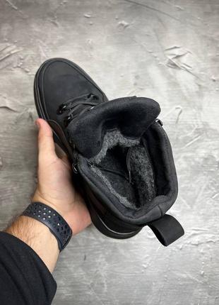 Теплі черевики спортивні,кросівки пума puma шкіряні чорні зимові чоловічі (зима 2022-2023) для чолов2 фото