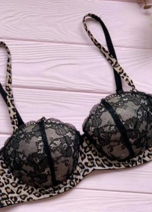 Кружевной бюстгальтер в животный принт hunkemoller 70b