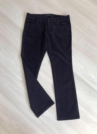 Темно-фиолетовые вельветовые джинсы zara basic