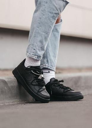 Кросівки найк айр форс чорні nike air force 1 low black❤️36рр-45рр❤️кроссовки найк форс чёрные