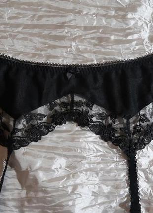 Пояс для панчох чорний fantasie xl