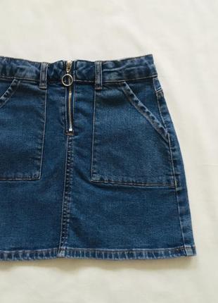 Крутая джинсовая юбка для маленькой модницы!denim co,2 фото