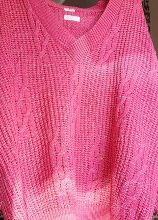 Рожевий светр з блискітками3 фото