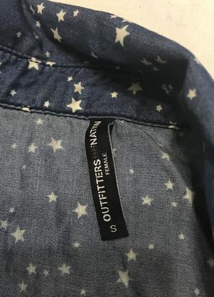 Рубашка под джинс в звёздочки outfitters nation5 фото