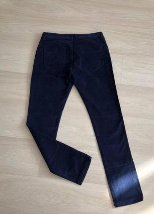 Темно-синие вельветовые джинсы в отличном состоянии.2 фото