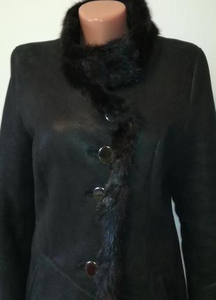 Очень красивая дубленка из натуральной кожи alvieri armani