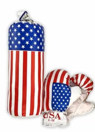 Боксерський набір мал "америка" 0001 s-usa home-store