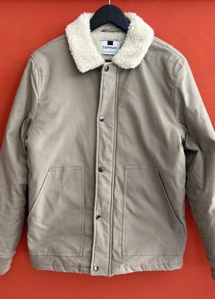 Topman оригинал мужская тёплая куртка шерпа размер s б у