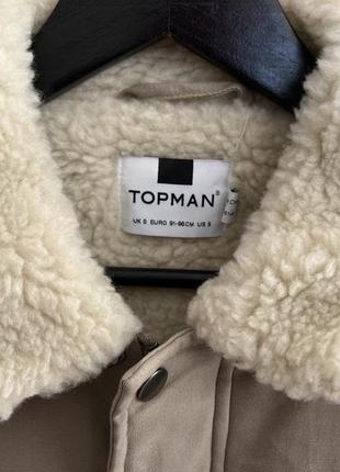 Topman оригинал мужская тёплая куртка шерпа размер s б у7 фото