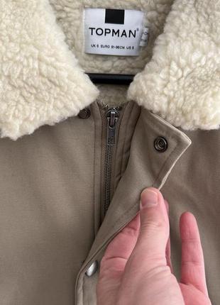 Topman оригинал мужская тёплая куртка шерпа размер s б у3 фото