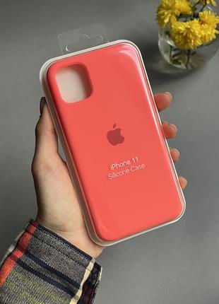 Чохол на iphone 11 з захищеним низом silicone case чохол для айфон з закритим низом1 фото