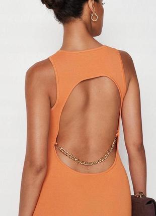Оранжева сукня плаття missguided4 фото