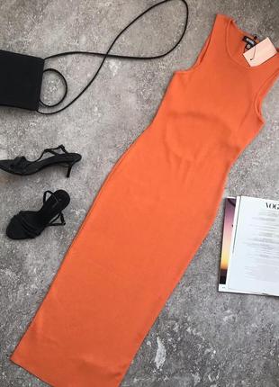 Оранжева сукня плаття missguided2 фото