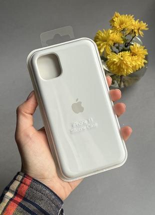 Чохол на iphone 11 з захищеним низом silicone case чохол для айфон з закритим низом1 фото