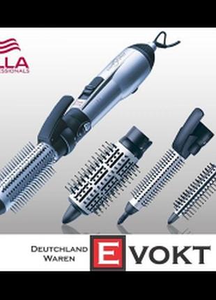 Плойка-фен wella curl styler 2в1 + 4насадки