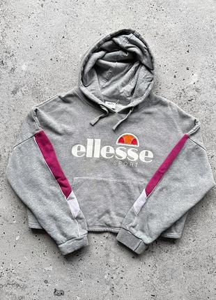 Ellesse women’s center logo short hoodie толстовка-кроп