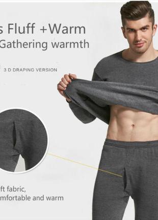 Фирменный мужской термокомплект на флисе long johns usa,термобелье3 фото