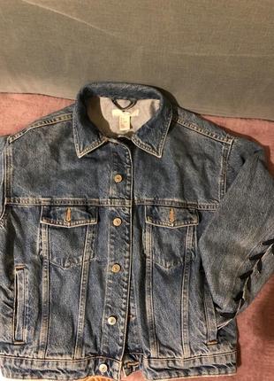 Курточка джинсова оверсайз (куртка-вітровка)6 фото