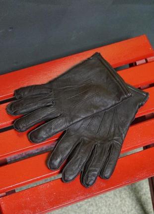 Кожаные перчатки (m размер)