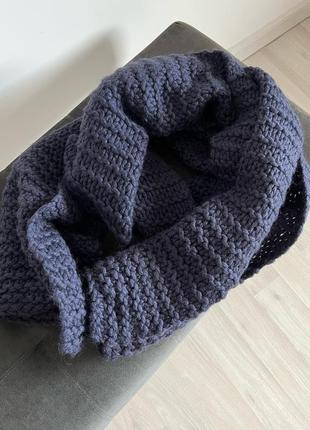 Шикарний об’ємний теплий шарф