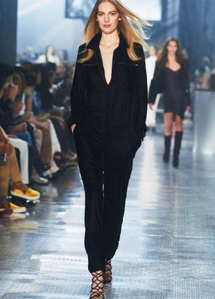 Брючный комбинезон бархат бархатный велюр велюровый черный коассический h&m