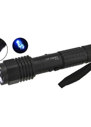 Фонарь аккумуляторный тактический, многофункциональный тактический фонарик (отпугиватель) police bl-1103