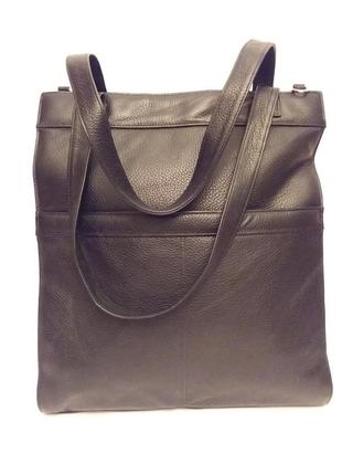 Обалденная деловая статусная кожаная сумка#шоппер#для ноутбука1 фото