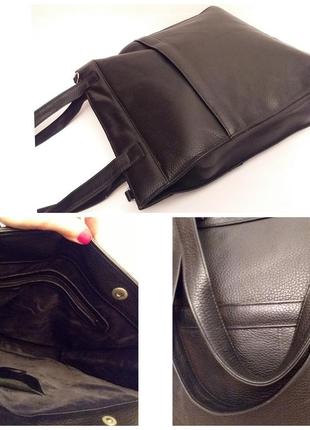 Обалденная деловая статусная кожаная сумка#шоппер#для ноутбука4 фото