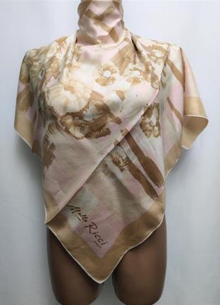 Винтажный шелковый платок nina ricci melle /6993/5 фото