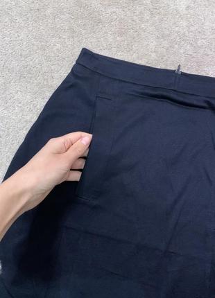 Красивая мягкая оригинальная юбка с карманами 🖤2 фото